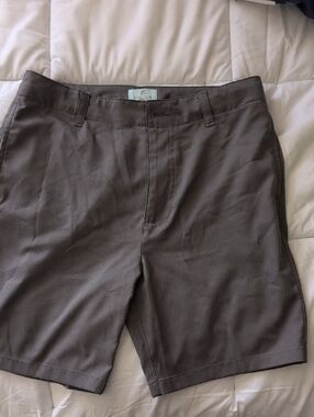 Class Club Boy's Flat-Front Shorts Grey